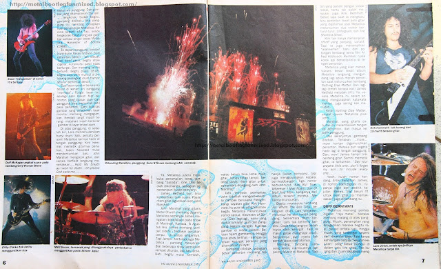 Metal Bootleg Fan Mixed Liputan Concert Guns N Roses Vs Metallica Pasadena October 1992