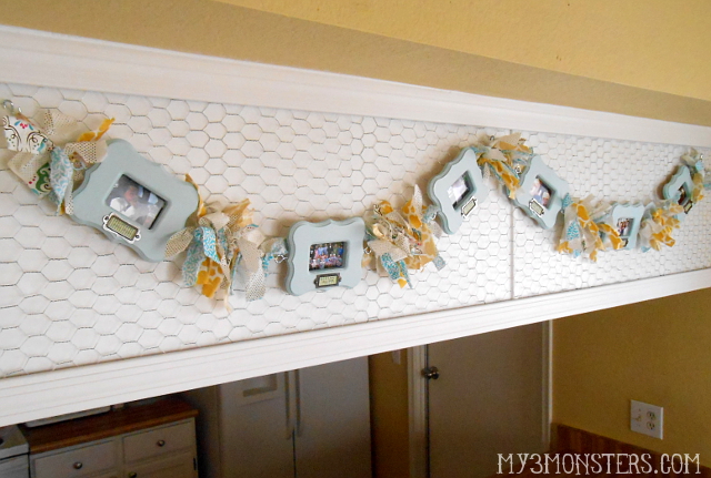 Scrappy Photo Frame Garland at /
