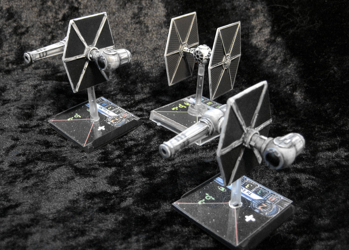 invivos: X-Wing Miniatures game: TIE Experimental M1 (scratchbuilt)