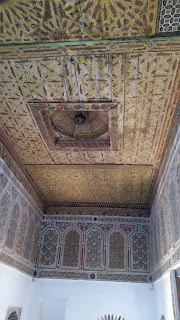 Artesonado del piso superior de la kasbah Taourirt