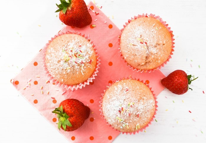 Strawberry Milkshake Muffins Strawberry Milkshake Muffins