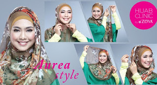 Cara Mudah Memakai Hijab Chiffon Modern