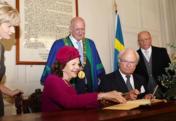 President Michael D Higgins and his wife Sabina Coyne. Queen Silvia and King Carl Gustaf visited the Croke Park GAA Stadium