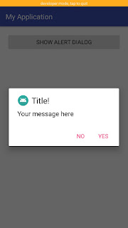 Create Alert Dialog (Kotlin) - Android Studio