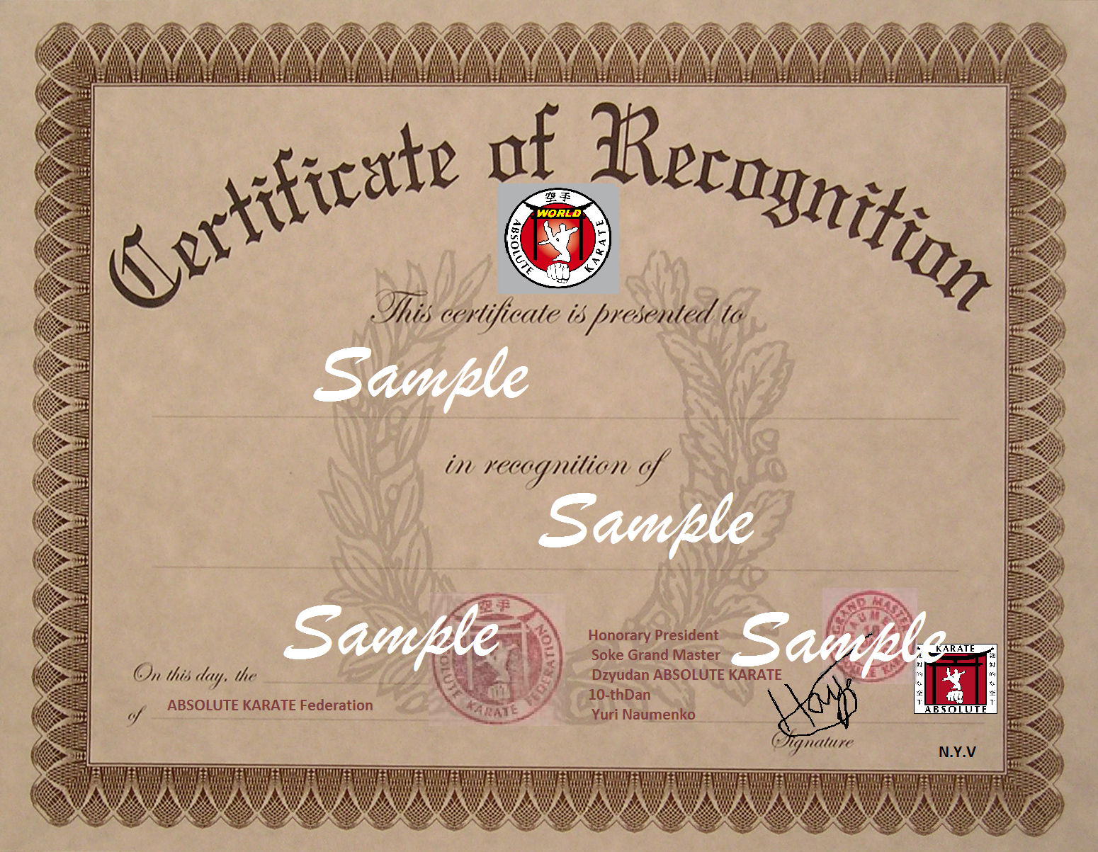 WORLD ABSOLUTE KARATE FEDERATION ( W.A.K.F. ) -------- 世界連盟絶対空手