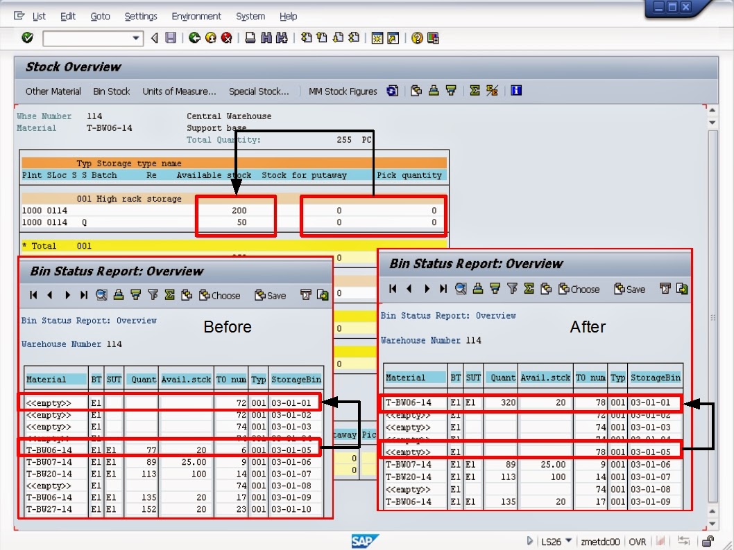 青蛙SAP分享 Froggy's SAP sharing WMS Transfers Bin to Bin transfers