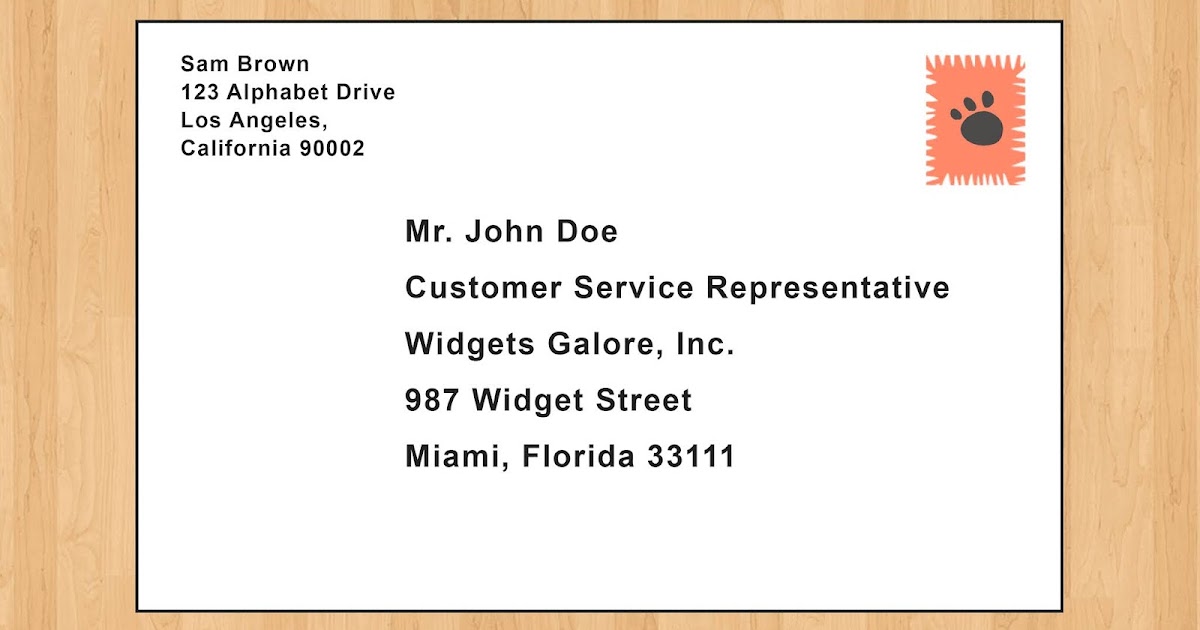 How To Write A Letter Address Thankyou Letter