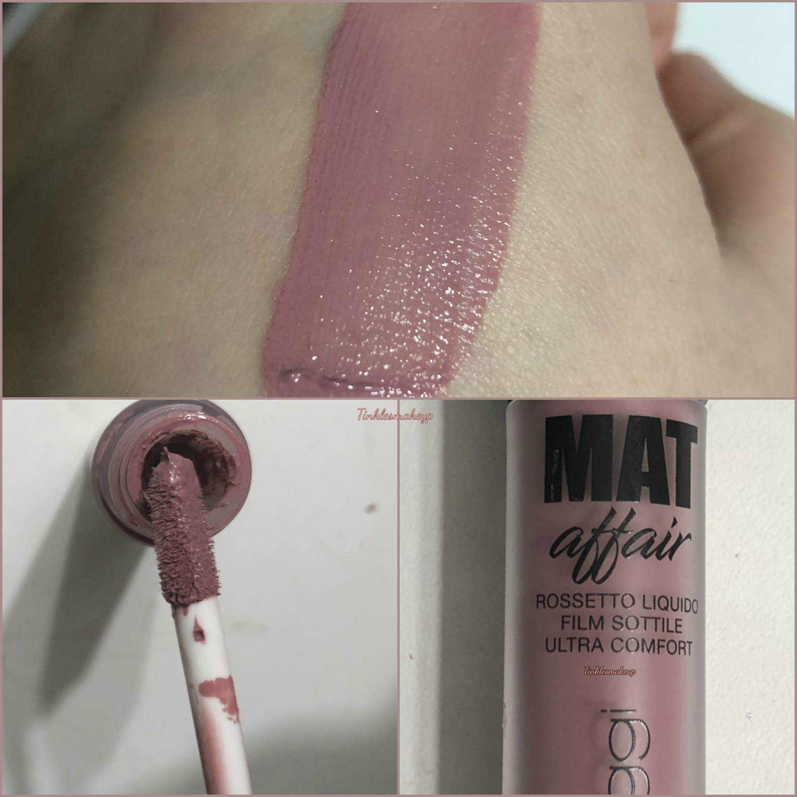 Tinklesmakeup: One product review bella oggi mat affair liquid lipstick