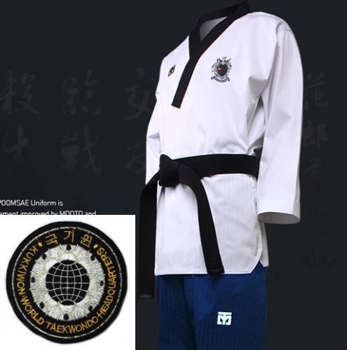 MOOTO TaeKwonDo Uniform T-Shirts white Taeki Taegi charactor Korean TKD tae kwon