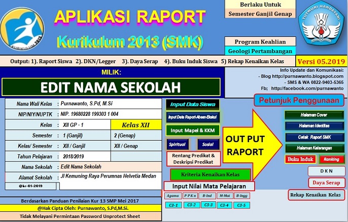 Aplikasi Raport Kurikulum 2013 Untuk SMK Tahun 2019 Blog Aplikasi Raport Kurikulum 2013 Untuk SMK Tahun 2019 Blog