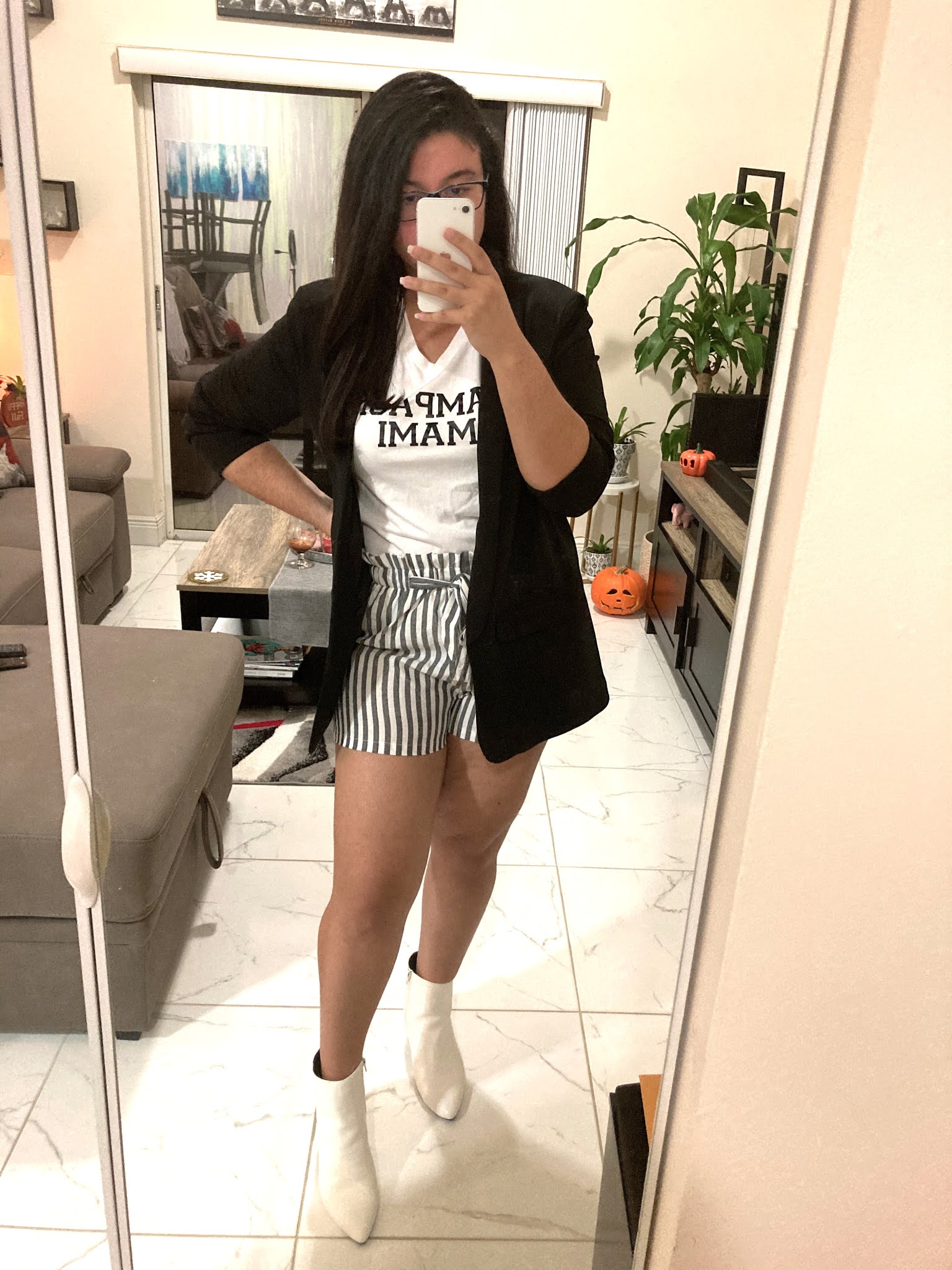 how to style white leather booties