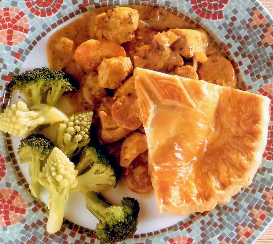 Recipes Blog Curried Chicken and Apricot Pie Recipe