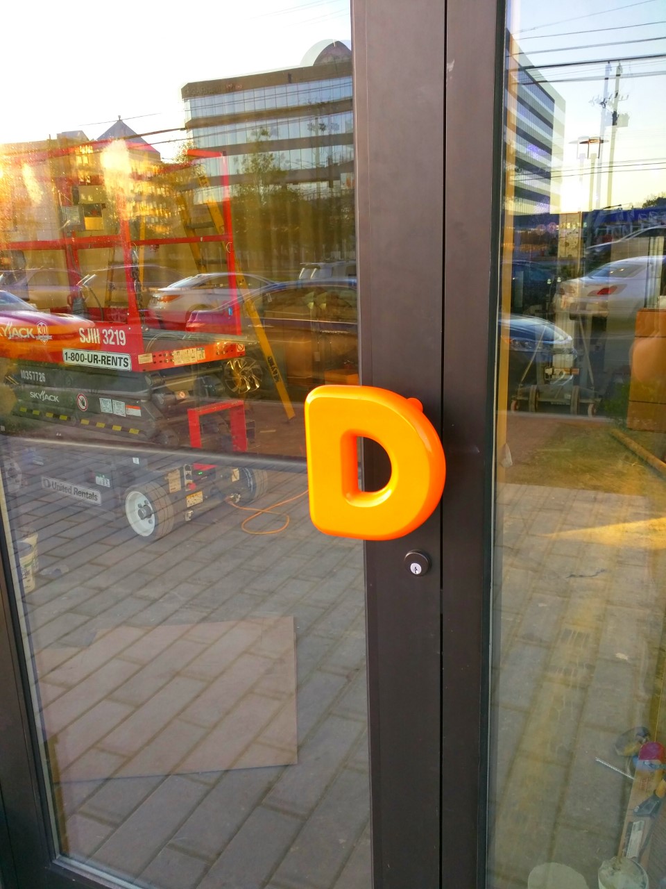 Rockville Nights Sign installed at Dunkin' Donuts at Galvan in