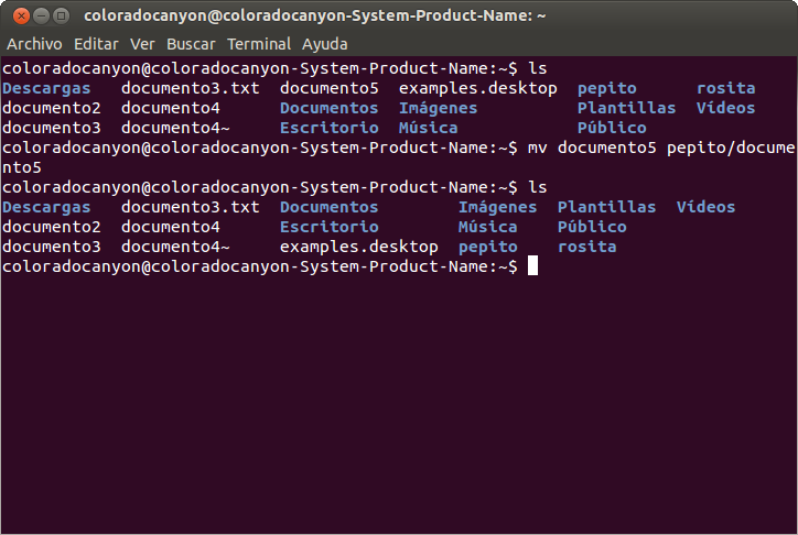 Iniciación a Linux - Comando mv, mover o renombrar | Aplicaciones de ...