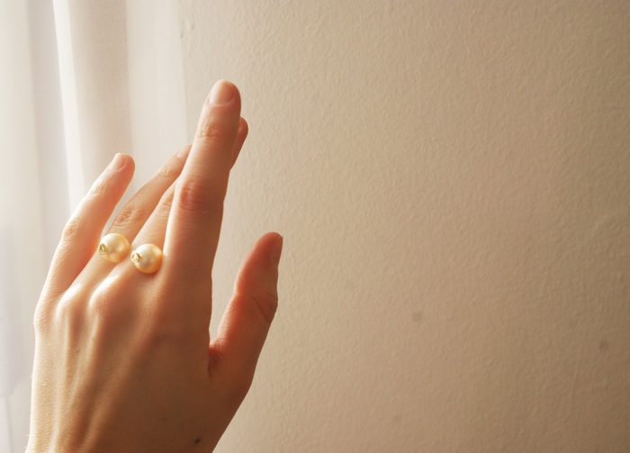 pearl ring diy perle anello faidate