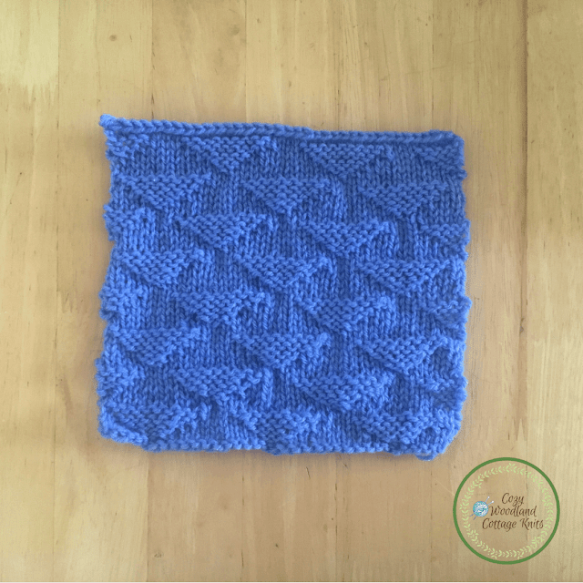 Cozy Woodland Cottage Knits What's that stitch? Pique triangle stitch