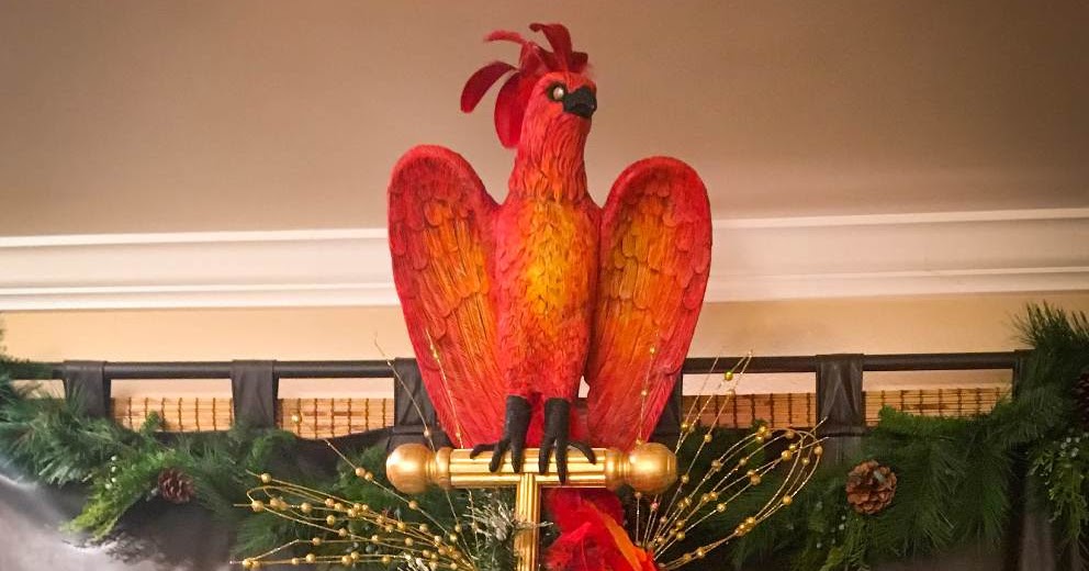 EPBOT We Made A Phoenix Topper For Our Harry Potter Tree!