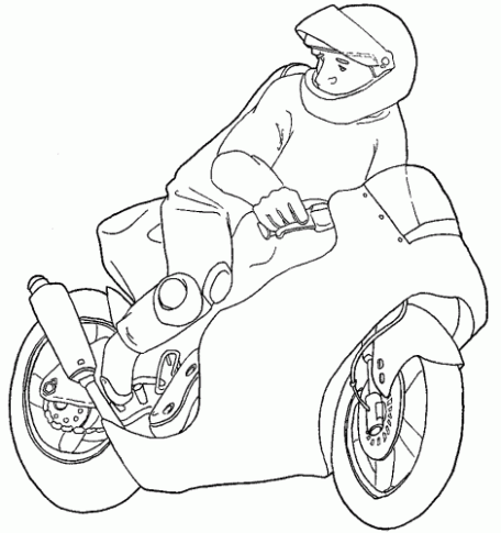desenhos de motos para imprimir