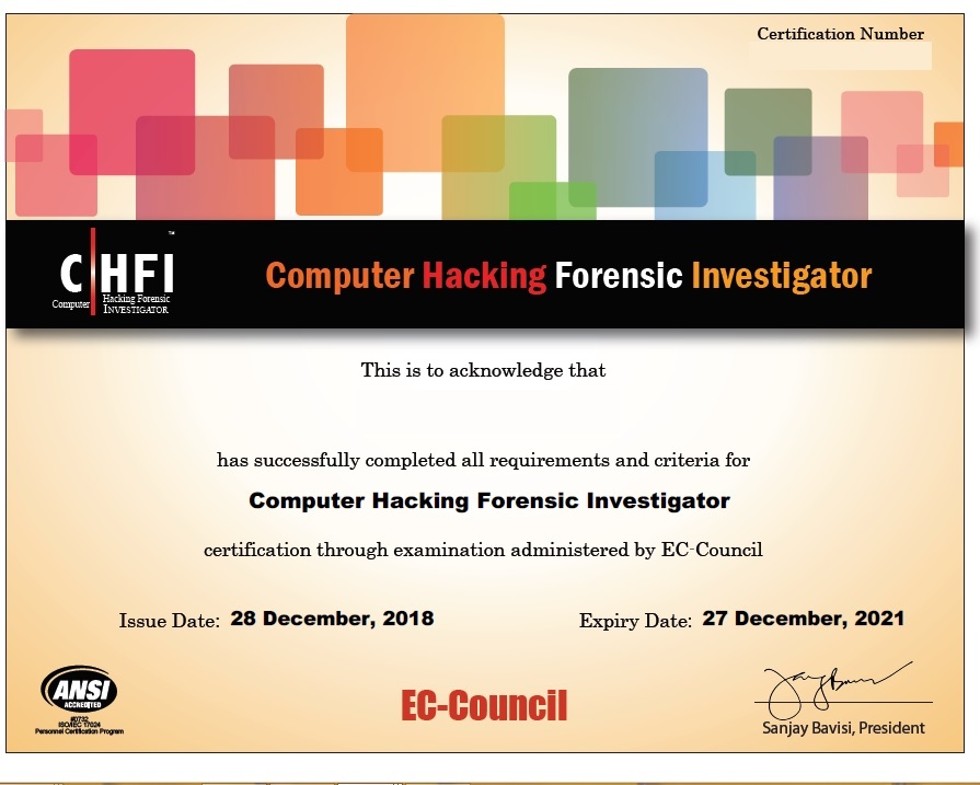 Digital Forensics Examiner Digital ForensicsCertified Hacking