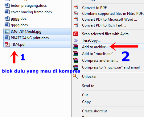 ARTIKEL ADAPANYA: Cara Kompres File Jadi Rar dan Zip