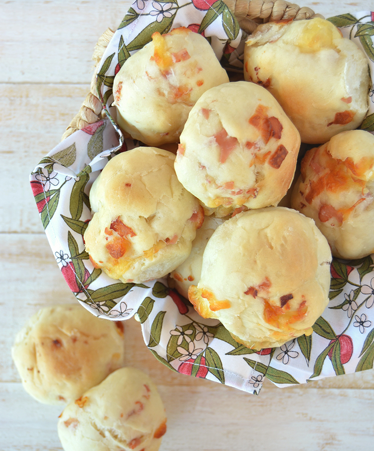 Pancitos con jamón y queso / Recetas dulces, fáciles y ricas! / Tres