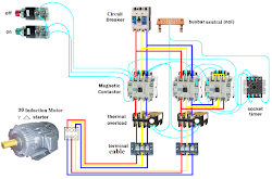 wiring motor star diagram starter delta electrical