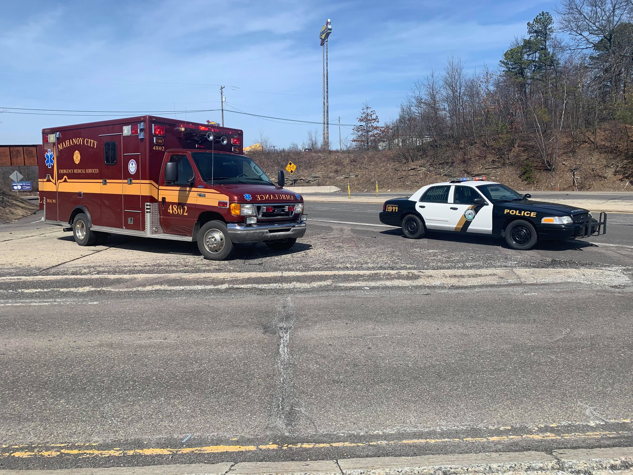 Three Transported After Two Vehicle Crash in Mahanoy Township