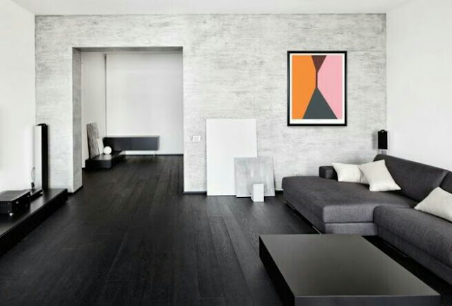 Living room in the style of minimalis