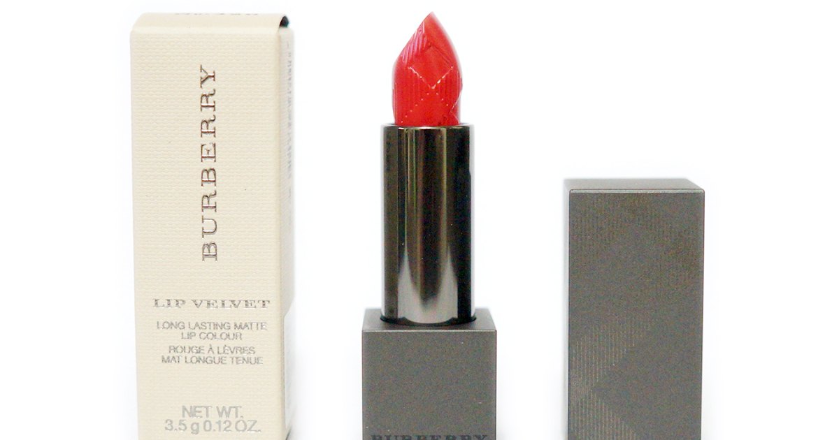 Burberry Lip Velvet Long Wear Lipstick in Rosy Red No. 428 | Review, Swatch, Photos