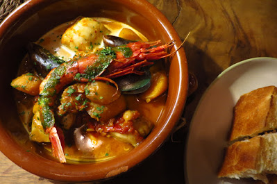 Olivia Restaurant - monkfish prawn stew