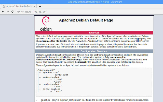 Apache server default page