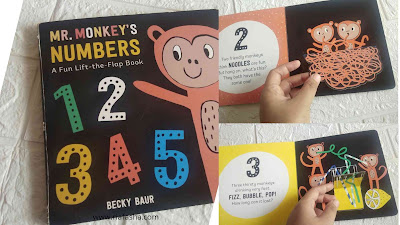 flip book mr monkey belajar angka