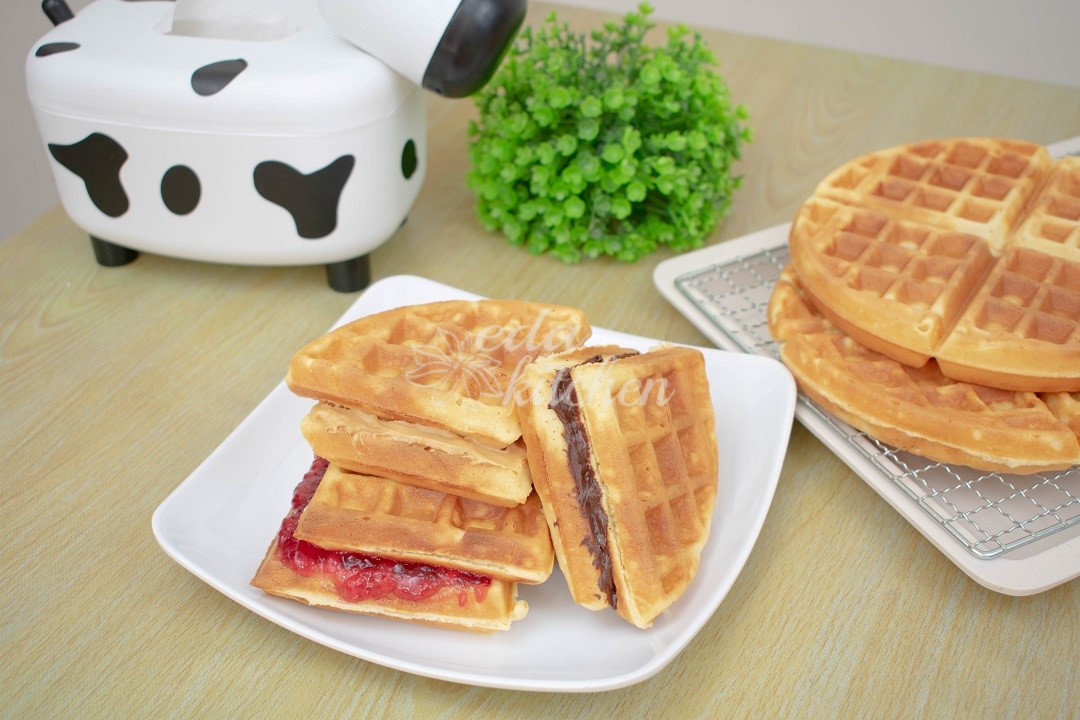 Resepi Waffle Rangup, Ringan Dan Gebu  Street Food Waffle Recipe