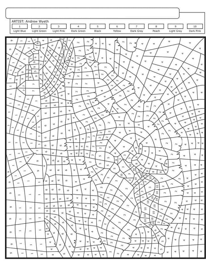 Tareitas: COLOREAR POR NUMERO