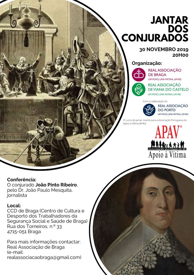 Jantar dos Conjurados 2019 a 30 de Novembro A Monarquia Portuguesa