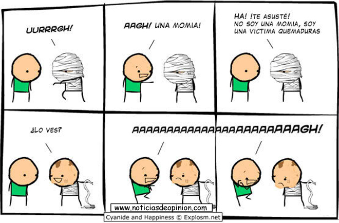 Cyanide and happiness en español: la momia Cyanide and happiness en español: la momia