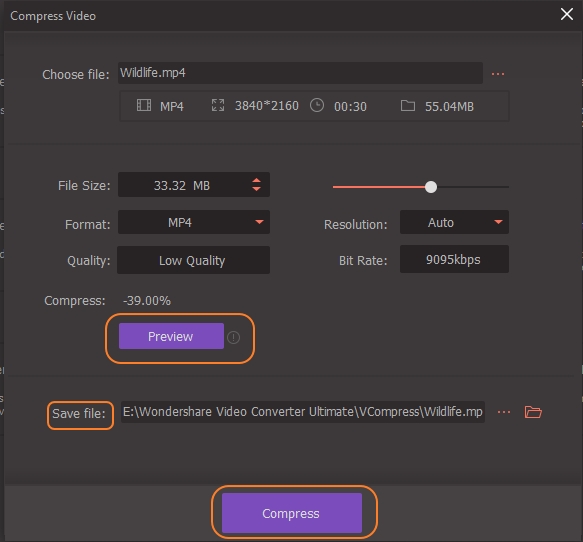 How to compress MP4 videos