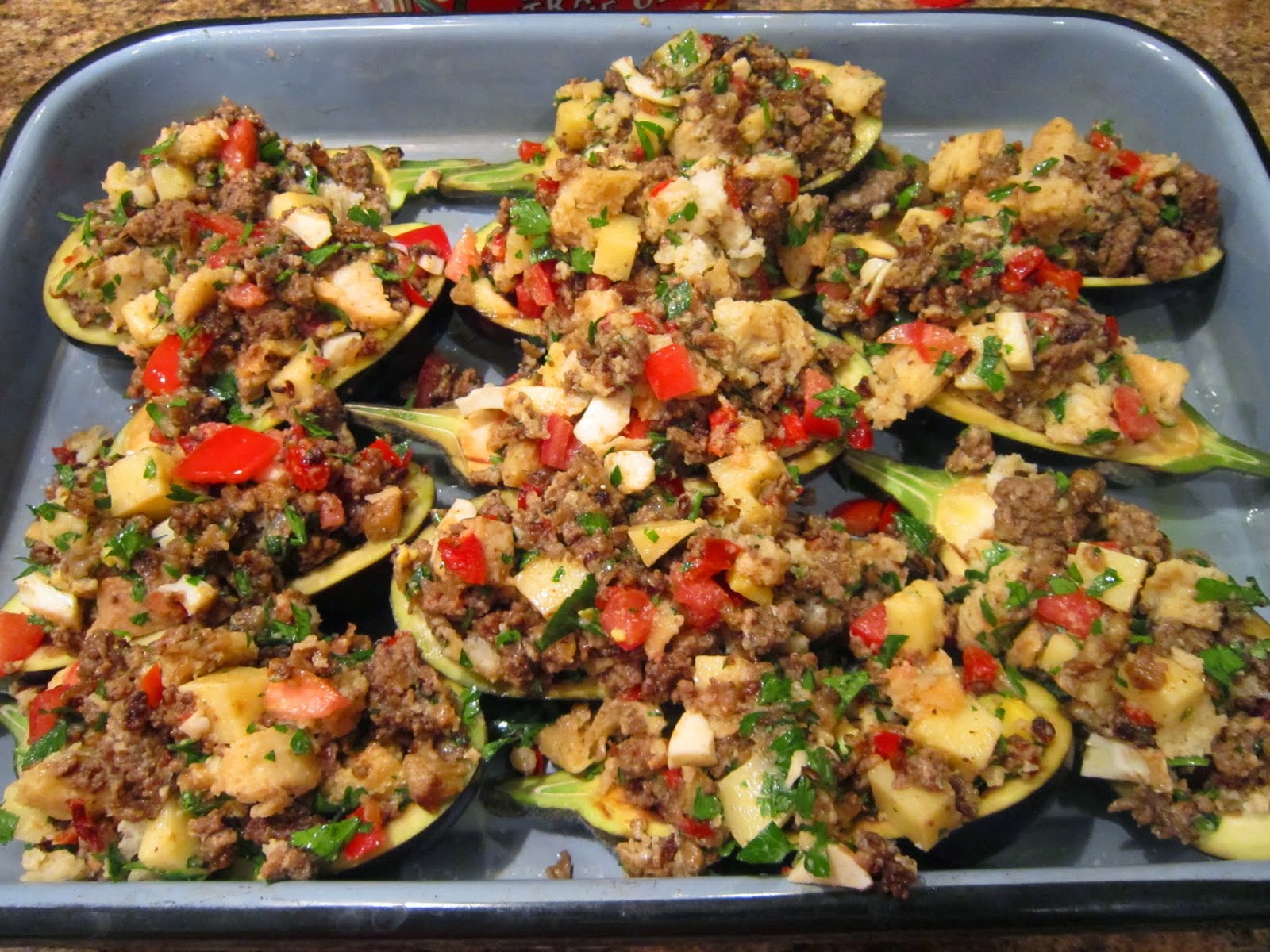 Lidias Baked Stuffed Vegetables Recipe