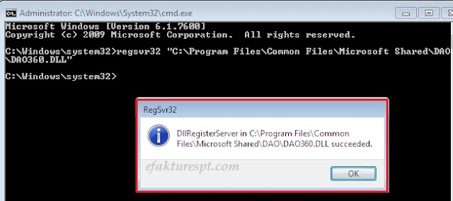 register DAO, Run-time error 429 ActiveX component can't create object