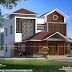 Mixed roof house rendering by Musthaque Wahid from Kozhikode
