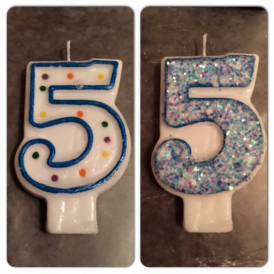 PIGTAILS and PEARLS Cheap Birthday Candle Makeover!