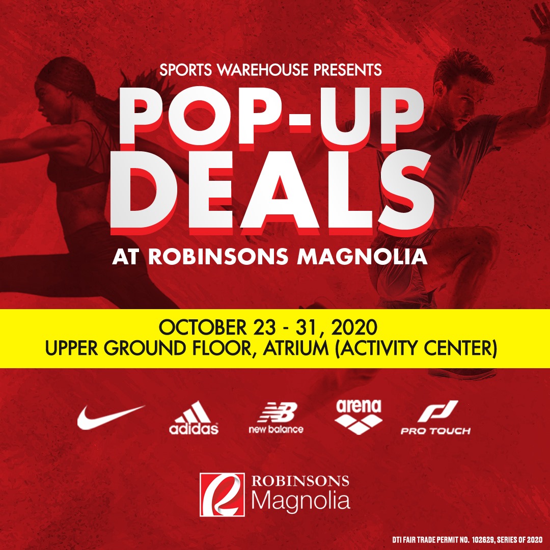 Manila Shopper Sports Warehouse PopUp Deals Oct 2020