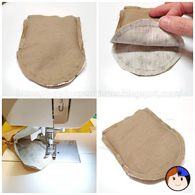 Monedero de tela con boquilla paso 4.3