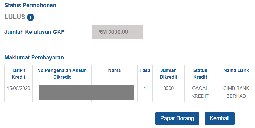 Semakan gkp 4.0 lulus atau tidak