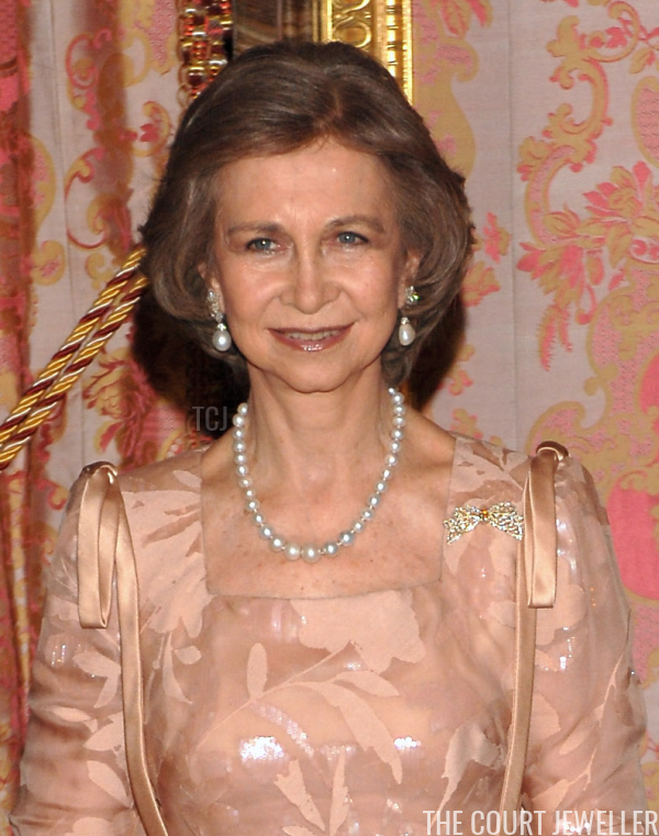 The Evening Earring: Queen Sofia's Large Pearl Drop Earrings | The ...