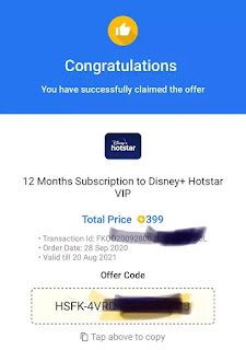 hotstar free flipkart