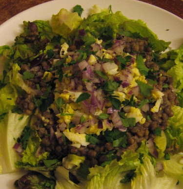 lentils vinaigrette