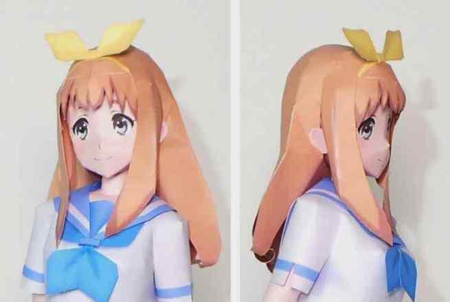 Papermau Hibike Euphonium Yuuko Yoshikawa Paper Model By S V Via Pepakura Gallery