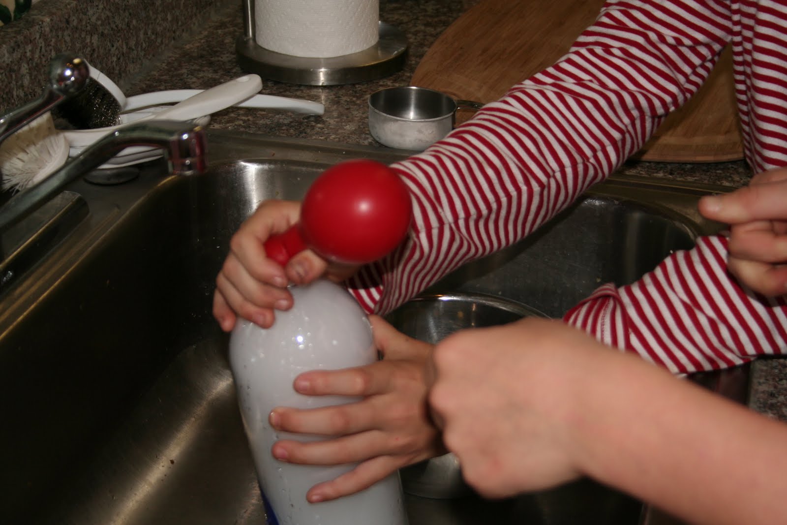Raw Mom and Hot Dog Kids Yogurt Bar & Science Experiments