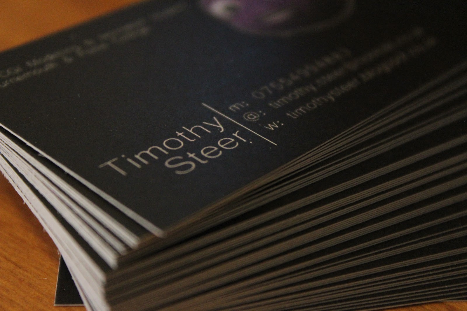 Timothy Steer Business Cards!